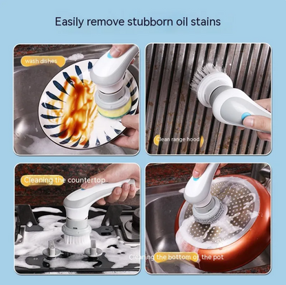 4-in-1 Cordless Electric Spin Scrubber