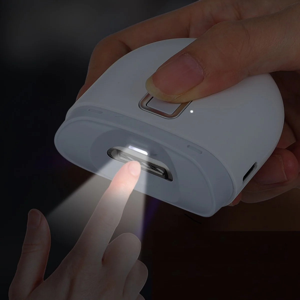 Electric Nail Clipper & Polisher with LED Light
