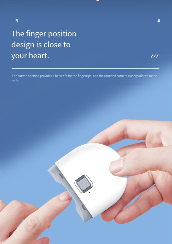 Electric Nail Clipper & Polisher with LED Light