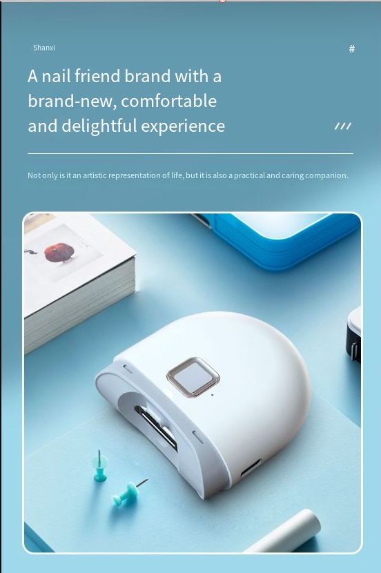 Electric Nail Clipper & Polisher with LED Light